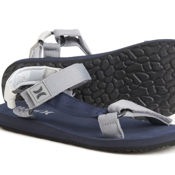 Hurley Men's Size 12 Sport Sandals Navy/Gray NEW - Picture 2 of 5